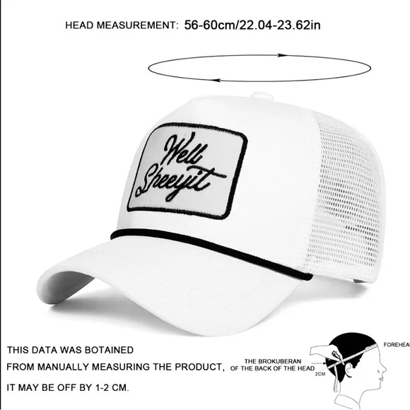 Black Trucker Hat with Pink Patch ‘Well Sheeyit’ Unisex Adjustable NWT - Picture 2 of 2